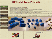 Tablet Screenshot of dpmodeltrainproducts.com